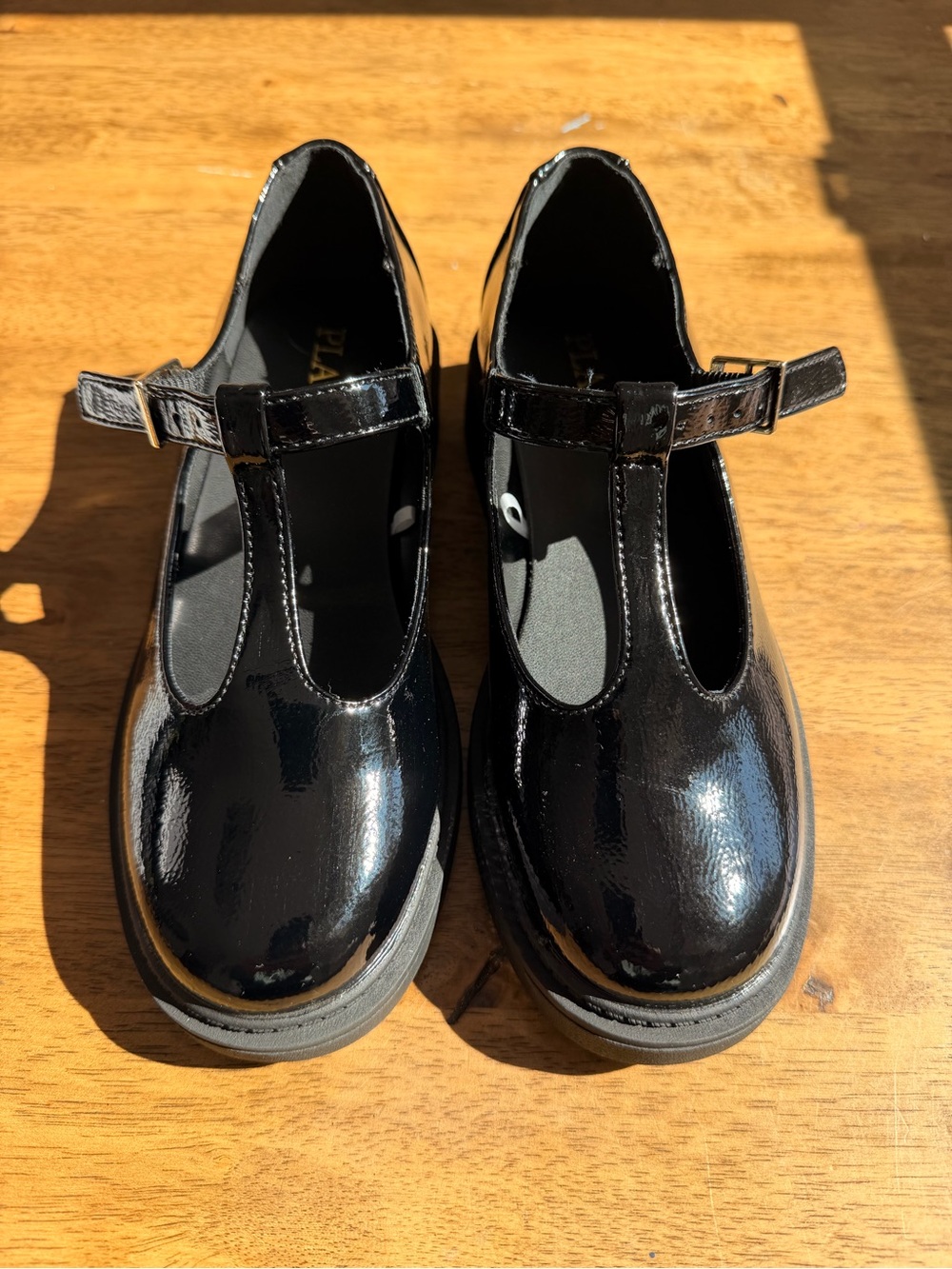 The Children's Place Black Patent Dress Shoes for Kids, Mary Jane's school shoes